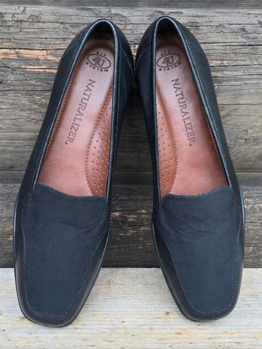 Naturalizer New Fit 4U Vintage 90s Minimalist Sqaure Toe Comfort Loafers 8M